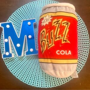 The Simpsons Buzz Cola Universal Studios 11-inch Plush Stuffed Red Grey Can